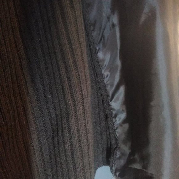 New Directions Women's Faux Fur Vest Cardigan, Size L, Brown, 100% Acrylic - Picture 6 of 7